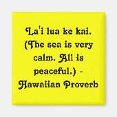 Hawaiitische Gezegden Magneet (Voorkant)