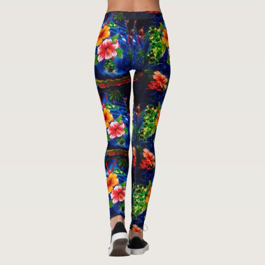 Hawaiitische Leggings (Achterkant)
