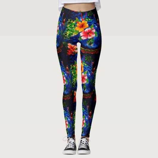 Hawaiitische Leggings (Voorkant)
