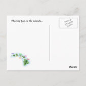 hawaiitische orchideeën briefkaart (Achterkant)