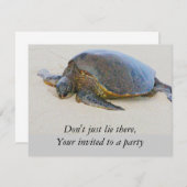 Hawaiitische schildpad kaart (Voorkant / Achterkant)