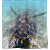 Hawaiitische schildpadden douchegordijn (Voorkant)