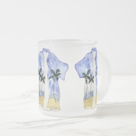 Hawaiitische Shirt Mokken & Drinkware (Voorkant rechts)