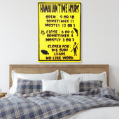 hawaiitische tijdplak canvas afdruk (Insitu (Slaapkamer))