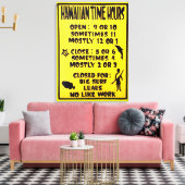 hawaiitische tijdplak canvas afdruk (Insitu (Woonkamer))