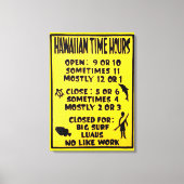 hawaiitische tijdplak canvas afdruk (Voorkant)