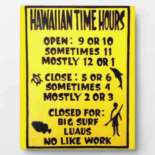 hawaiitische tijdplak fotoplaat