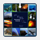 Hawaiitische tropische regenbogen en zonsondergang metalen ornament (Voorkant)