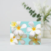 Hawaiitische witte ポ blauwe ス ト ー ド briefkaart (Staand voorkant)
