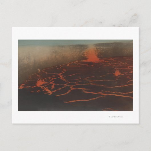 HawaiiView of Lava Trails in KilauerHawaii Briefkaart (Voorkant)