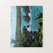 Hawaï's zwarte zandstrand legpuzzel (Verticaal)