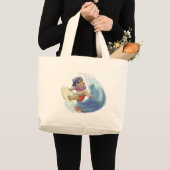 hawaïsche surfer grote tote bag (Voorkant (product))