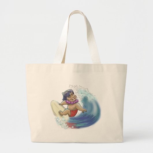 hawaïsche surfer grote tote bag (Voorkant)
