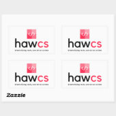HAWCS Club Rechthoekige Sticker (Vel)