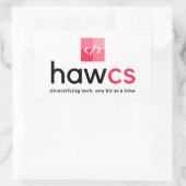 HAWCS Club Rechthoekige Sticker (Tas)