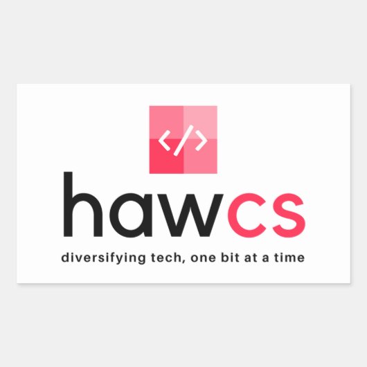 HAWCS Club Rechthoekige Sticker (Voorkant)