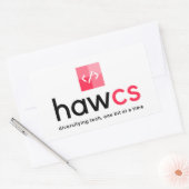 HAWCS Club Rechthoekige Sticker (Envelop)