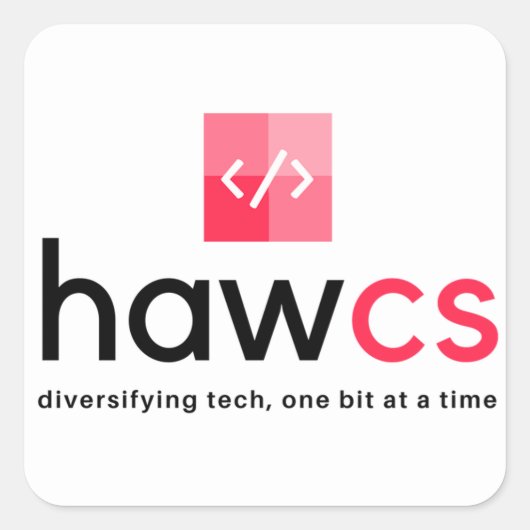 HAWCS Club Square Sticker (Voorkant)