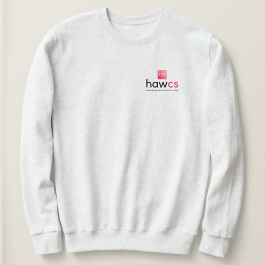 HAWCS Club Sweatshirt - Light (Small Logo) (Design voorkant)