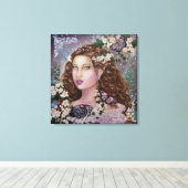 Hawhtorn feeënkoningin uitgerekte canvas kunst (Insitu (Houten vloer))