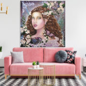 Hawhtorn feeënkoningin uitgerekte canvas kunst (Insitu (Woonkamer))