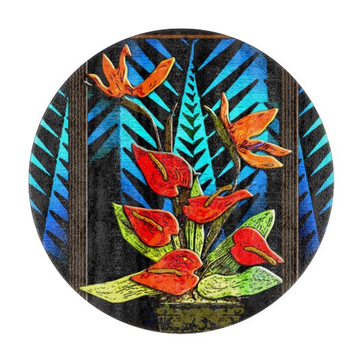 Hawian Christmas Bouquet Charcuterie Board Snijplank (Voorkant)