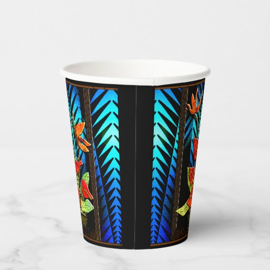 Hawian Kerstboeket Papieren Bekers (Rechts)