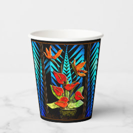 Hawian Kerstboeket Papieren Bekers