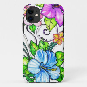 Hawiian Hibiscus Flowers Case-Mate iPhone Case