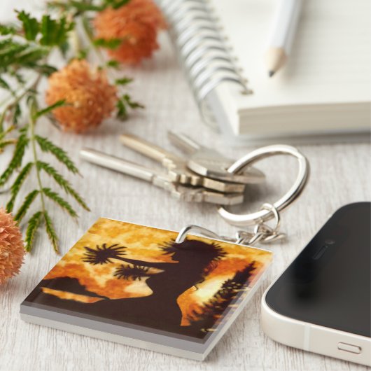 Hawiian Hula Dancer Sleutelhanger (Voorkant Rechts)