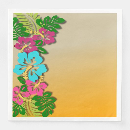 Hawiian Luau Paper Napkins Servet (Voorkant)