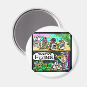 Hawiian Trump Detectives Funny Gifts & Kaarten Magneet (Voorkant / Achterkant)