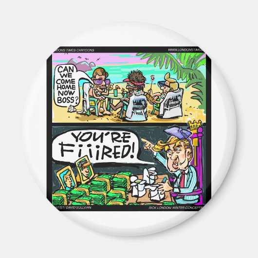 Hawiian Trump Detectives Funny Gifts & Kaarten Magneet (Voorkant)