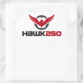 Hawk 250 Logo Ovale Sticker (Tas)