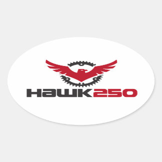 Hawk 250 Logo Ovale Sticker