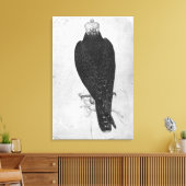 Hawk aan de hand canvas afdruk (Insitu (Woonkamer))