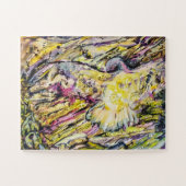 Hawk Abstract Kunstontwerp Overmaats Jigzaag Puzzl Legpuzzel (Horizontaal)