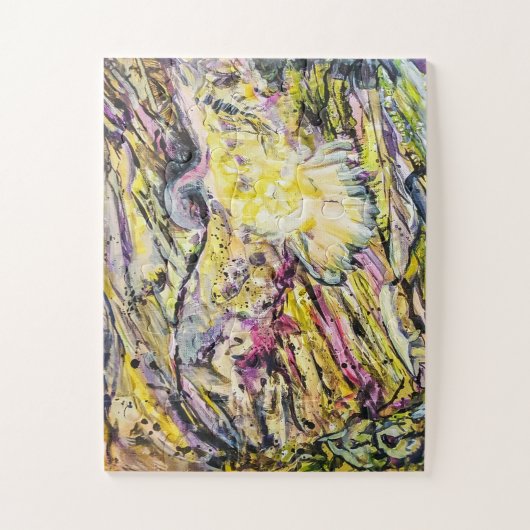 Hawk Abstract Kunstontwerp Overmaats Jigzaag Puzzl Legpuzzel (Verticaal)