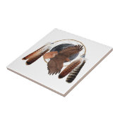 Hawk against the Moon Dreamweaver T-Shirt Tas Ba Tegeltje (Zijkant)