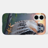 Hawk bij zonsondergang Case-Mate iPhone case (Achterkant (horizontaal))