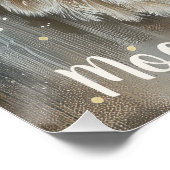 Hawk bird baby slapen op Moon Perfect Poster (Hoek)