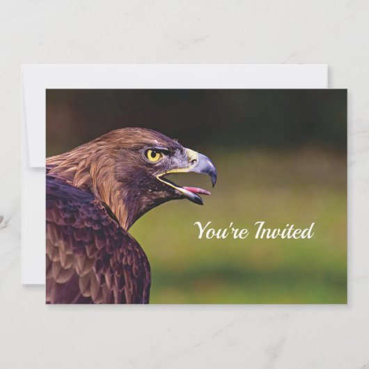 Hawk Birthday Uitnodiging (Voorkant)