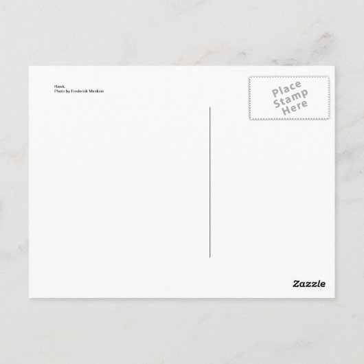 Hawk Briefkaart (Achterkant)