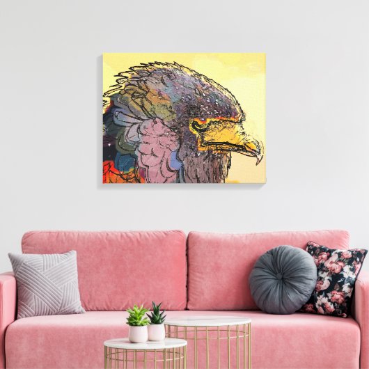 HAWK CANVAS AFDRUK (Insitu (Woonkamer))