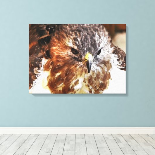 HAWK CANVAS AFDRUK (Insitu (Houten vloer))