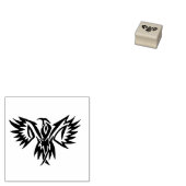 Hawk Design rubber stempel (Gestempeld)