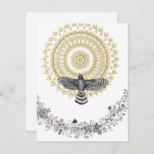 Hawk Dreams Notitiekaartje (Voorkant / Achterkant)