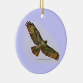Hawk & Duck-feestversiering Keramisch Ornament (Rechts)