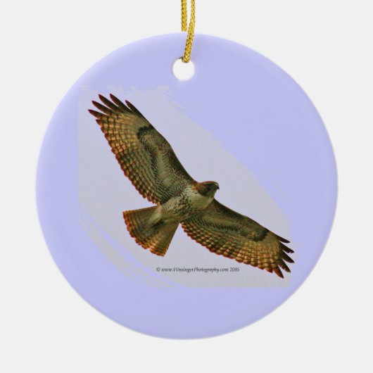Hawk & Duck-feestversiering Keramisch Ornament (Voorkant)