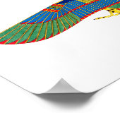 Hawk embleem Ra egypte oude farao piramide god h Poster (Hoek)